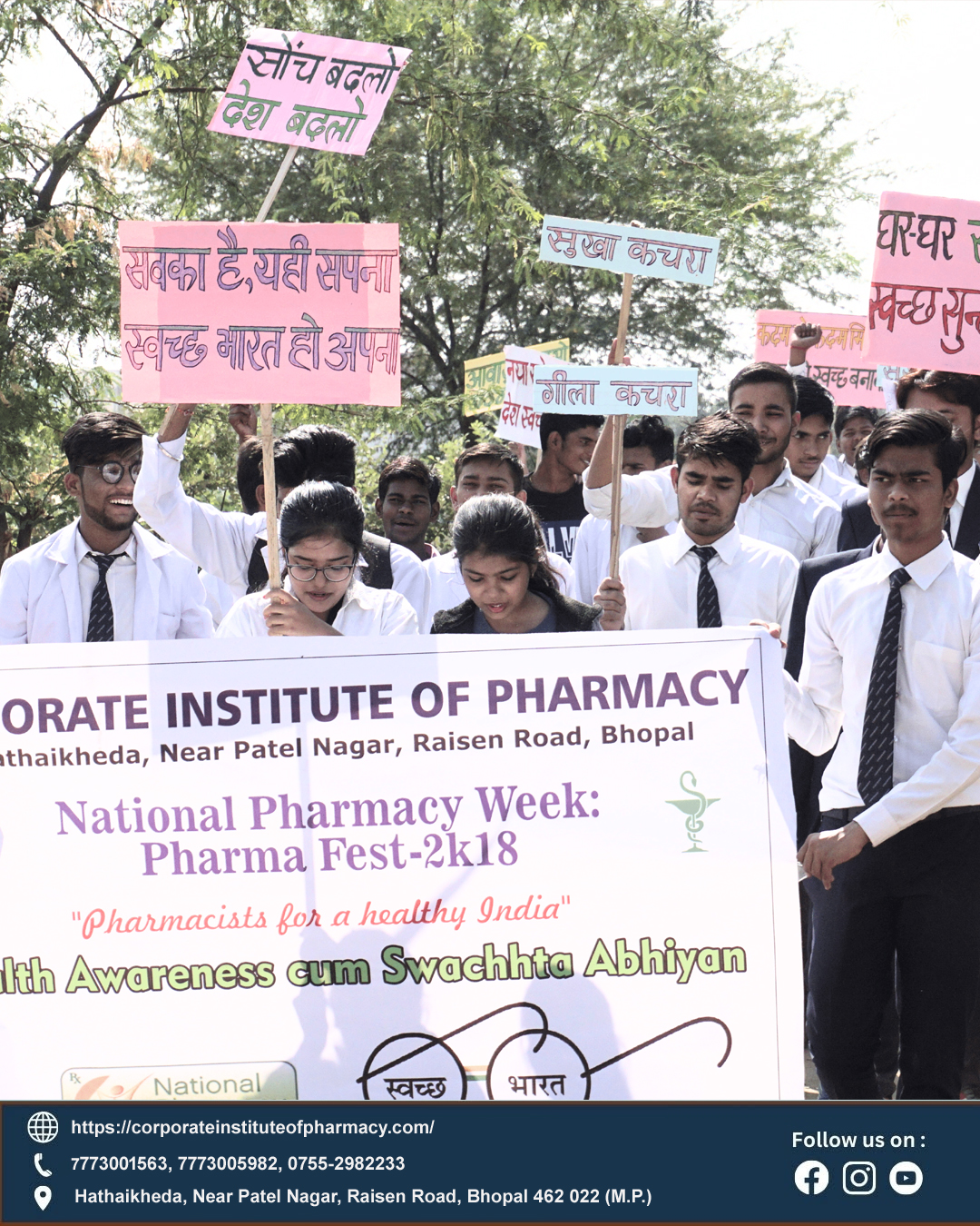 Health awareness rally was organized at kokta village.